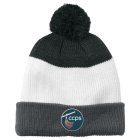 Port Authority® Cozy Striped Pom Beanie
